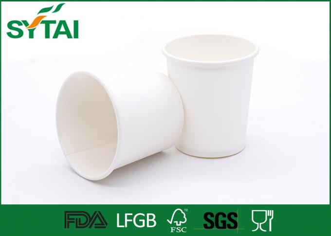 Copos de papel do PLA da bebida quente saudável, copos de café a ir com projeto simples das tampas