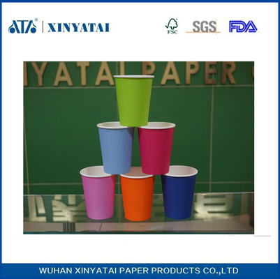 China Descartável Single Wall Hot Drink copos de papel / papel feito sob encomenda impresso copos de café 7,5 oz fornecedor
