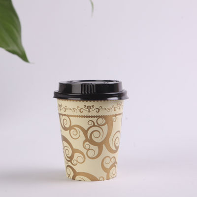 China 12 onças logotipo impresso copos de papel de parede simples para bebidas quentes, copos de café descartáveis ​​com tampas fornecedor