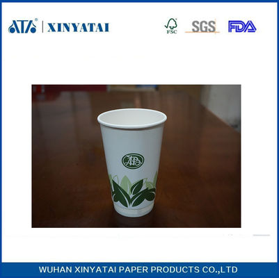 China Eco-friendly copos de papel recicláveis ​​16oz Parede dupla de papel copos de café para a bebida quente fornecedor