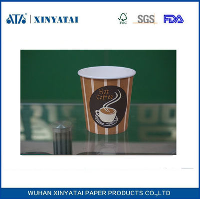 China Costume descartável bebida quente copos de papel / Duplas reciclável único copo de papel de parede fornecedor