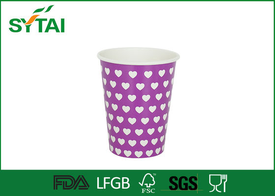China Os copos de café de papel isolados recicláveis pequenos com costume imprimiram 10oz 350 ml fornecedor