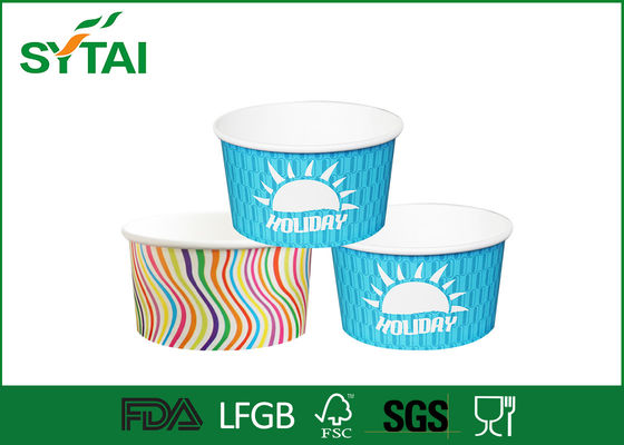 China Descartável de papel de sorvete copos 12oz impresso copos de papel personalizado e Bowls fornecedor