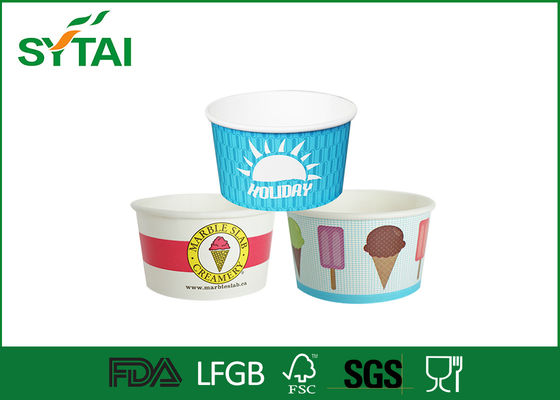 China 10 onças 12 onças 16 onças Pape descartáveis ​​copos de gelado, personalizado Reciclável Frozen Yogurt Cup fornecedor