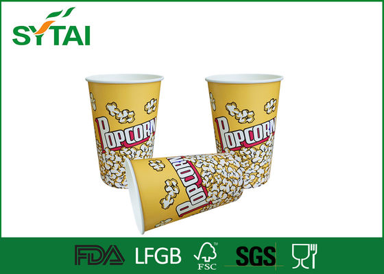 China 32oz de papel pipoca Baldes Cups / Pipoca eco-friendly com impressão offset ou Flexo fornecedor