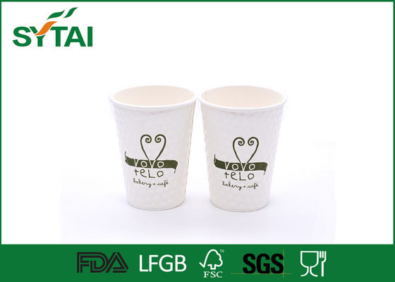 China Eco - copo de papel de gravação do branco amigável com projeto verde do amor impresso fornecedor