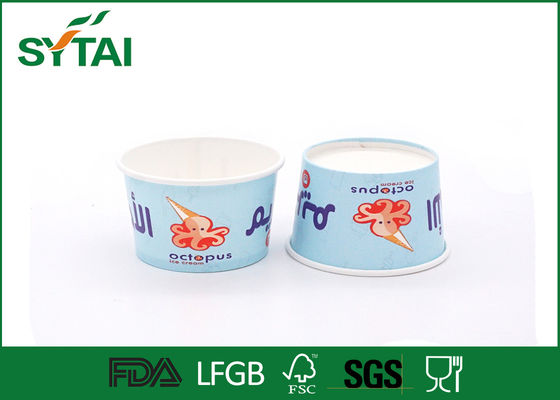 China Descartável engrosse copos de papel pequenos do gelado com impressão de Flexo, 4 onças fornecedor