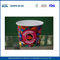 9 oz logotipo impresso Duplo PE descartáveis ​​de papel de sorvete copos / copos de iogurte com tampas fornecedor