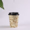 Adiabáticos de papel copos de café personalizadas com tampa, copos de café descartáveis ​​com tampas fornecedor