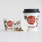 Impressão café e chocolate quente copos de papel de parede única, papel reciclado taças com tampas fornecedor