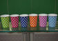 Acene copos de papel de parede do ponto 7.5oz únicos para a bebida, luz verde vermelha - azul fornecedor