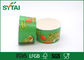 Bacia de salada de papel biodegradável verde da grande capacidade para vegetais fornecedor