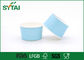 Logotipo azul copos de papel reciclados de gelado, bacias descartáveis do gelado de Customizea fornecedor