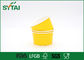 O gelado de papel amarelo personalizado simples rola logotipo descartável impresso fornecedor