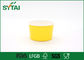 O gelado de papel amarelo personalizado simples rola logotipo descartável impresso fornecedor