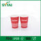 Reutilização ambiental original descartável da cor vermelha de copos de papel de parede da bebida única fornecedor