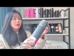 caneca térmica de viagem com 2 xícaras