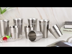 6 onças Copas de beber de aço inoxidável isoladas empilháveis