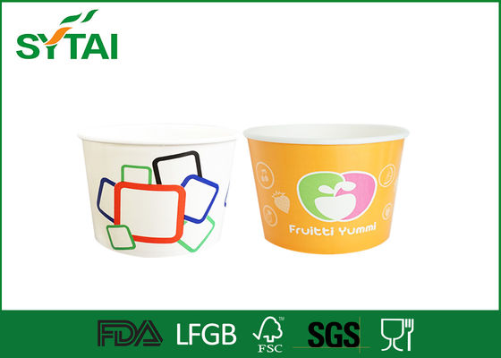 China 20oz recipientes de papel revestidos Pe de gelado escolhem/dobros para o alimento frio fornecedor