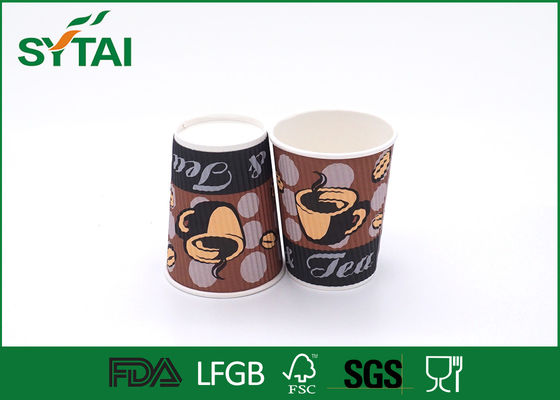 China Copos de papel de gravação criativos da ondinha do logotipo, copos de café descartáveis quentes fornecedor