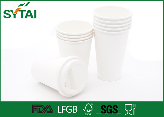 China Os copos de papel do PLA do branco feito sob encomenda/isolaram o ácido Polylactic de papel dos copos de café fornecedor