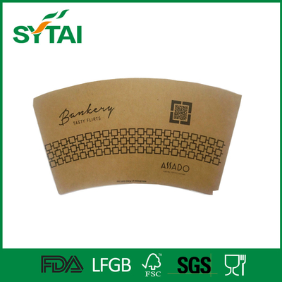 China O GV de FDA personalizou o fã do copo de papel/folha com logotipo impressos, cor alaranjada fornecedor