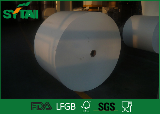 China O costume branco imprimiu o rolo de papel com offset/impressão de Flexo para o copo de papel, LFGB alistado fornecedor