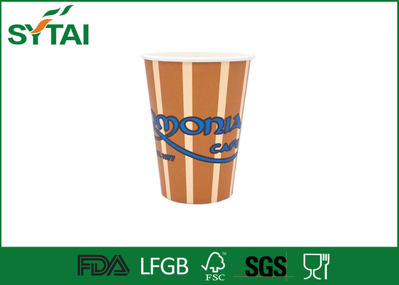 China Impressão de papel descartável bebendo amigável de Flexo do logotipo dos copos de café de Eco fornecedor