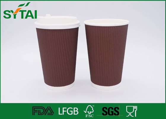 China O volume projeta os copos de papel da ondinha, copos descartáveis isolados para bebidas quentes fornecedor