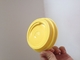 80mm diâmetro plástico amarelo descartáveis beber copos de tampas para copos de papel fornecedor