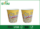 Disposable Paper Popcorn Baldes / papel biodegradável Cups pipoca Multi Color fornecedor