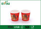 Imagens de caráter copo de papel vermelho impresso 2,5 onças com papel do produto comestível fornecedor