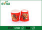 Imagens de caráter copo de papel vermelho impresso 2,5 onças com papel do produto comestível fornecedor
