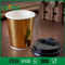 Copos descartáveis feitos sob encomenda para bebidas quentes, cor quente do ouro/tira dos copos de papel do café fornecedor