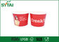 O gelado descartável bonito vermelho coloca o logotipo amigável de Eco personalizado fornecedor
