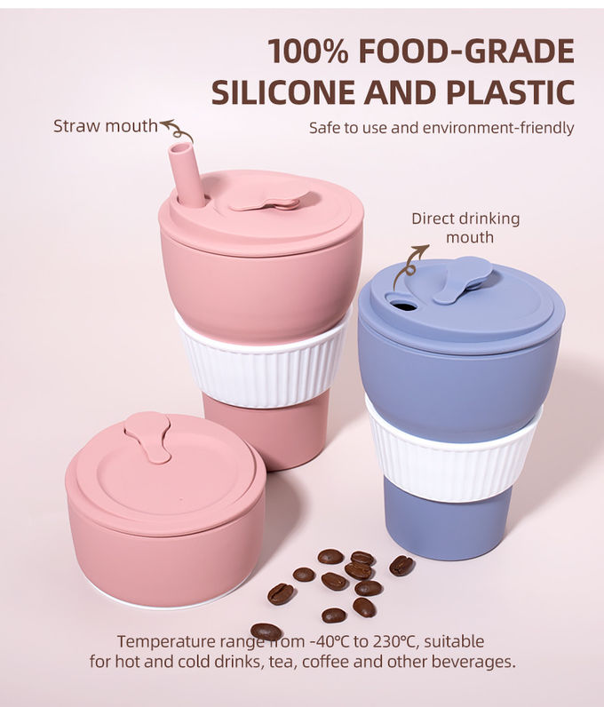 2000 ml garrafa de água de silicone copo dobrável livre de BPA resistente ao frio 2