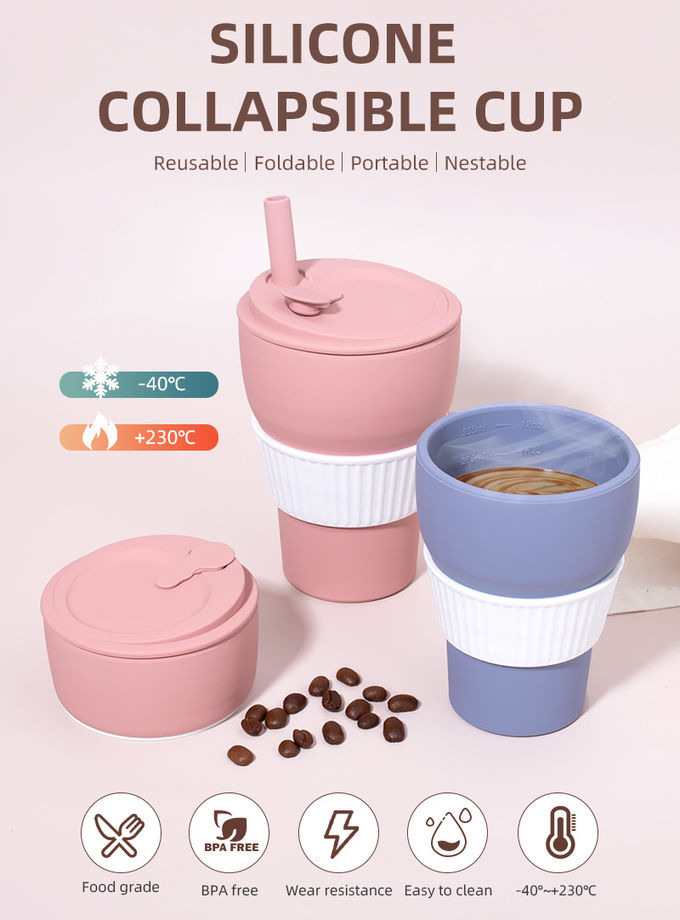 2000 ml garrafa de água de silicone copo dobrável livre de BPA resistente ao frio 1