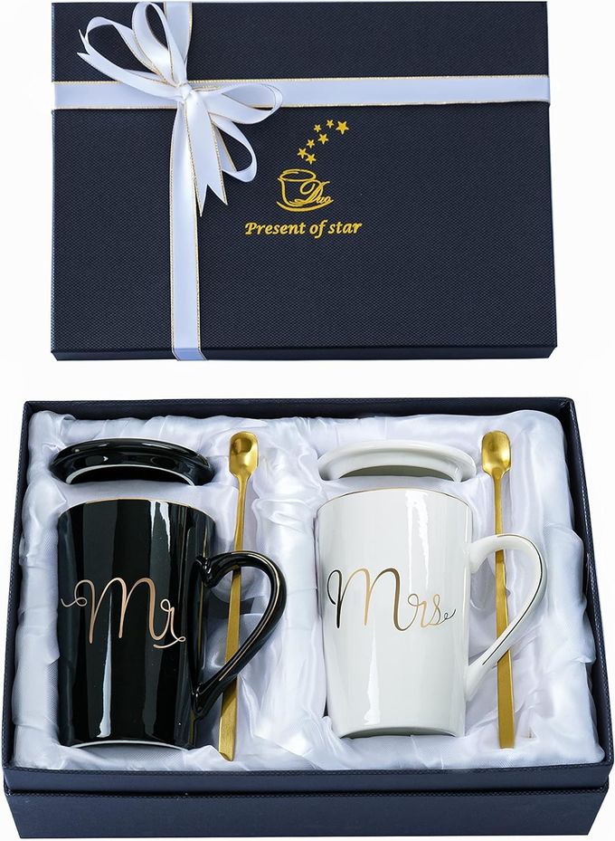 2 peças personalizadas de canecas para casamentos 13.9 oz 0